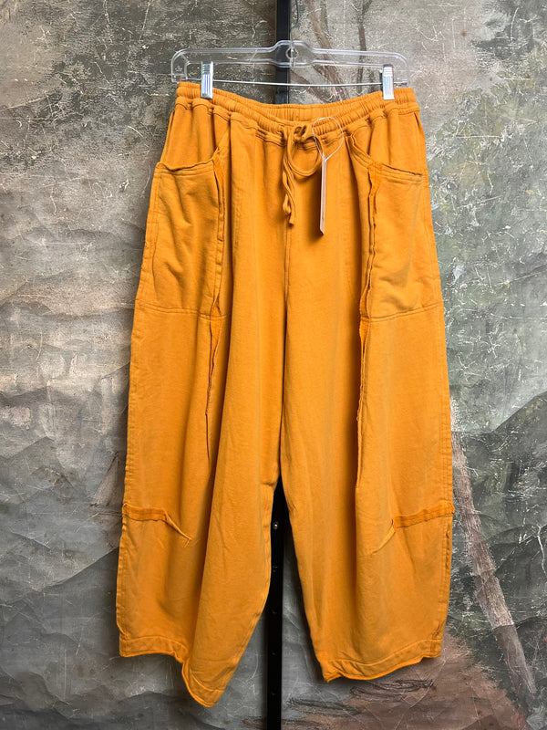 CB1373 Fleece Detail Pant-Caramel