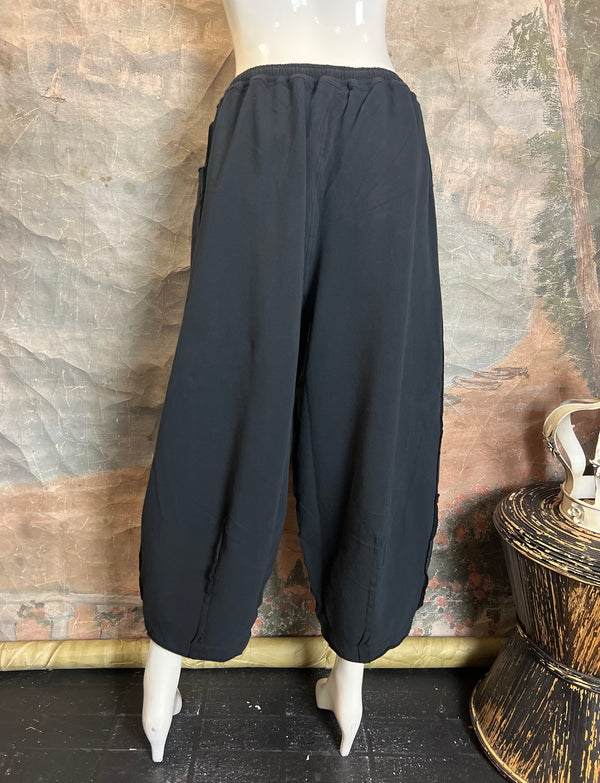 CB1373 Fleece Detail Pant-Black