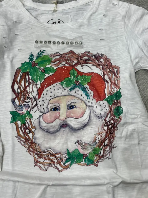 0000A Woodsy Chic Santa Tshirt