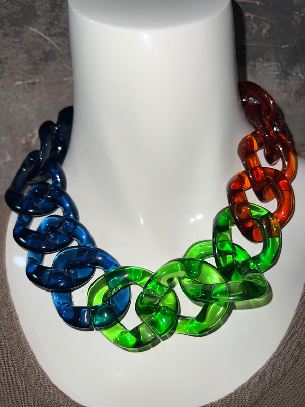 NMB236 Necklace-Tri Green